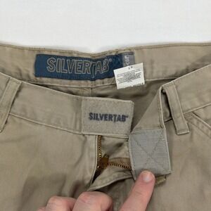 Levi's SilverTab Baggy Carpenter‎ Utility Pants 90s Hook Loop Khaki 33x34